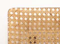 Gabriella Crespi Gabriela Crespi Christian Dior Rattan Tray with Brass Handles France 1950 - 4509669
