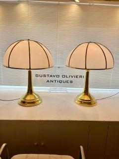 Gabriella Crespi Gabriella Crespi Fungo Table Lamps Double Signatures on Pair - 4619782