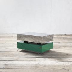 Gabriella Crespi Gabriella Crespi Plurimi Table in Wood and Metal Green and Silver - 3555258