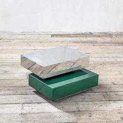 Gabriella Crespi Gabriella Crespi Plurimi Table in Wood and Metal Green and Silver - 3555259