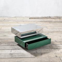 Gabriella Crespi Gabriella Crespi Plurimi Table in Wood and Metal Green and Silver - 3555261