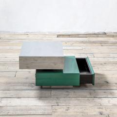 Gabriella Crespi Gabriella Crespi Plurimi Table in Wood and Metal Green and Silver - 3555262