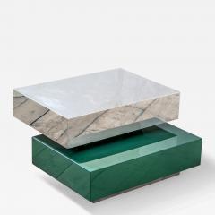 Gabriella Crespi Gabriella Crespi Plurimi Table in Wood and Metal Green and Silver - 3643977