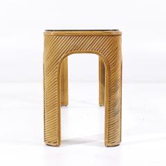 Gabriella Crespi Gabriella Crespi Style Pencil Reed Mid Century Console Table - 3823328