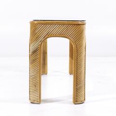 Gabriella Crespi Gabriella Crespi Style Pencil Reed Mid Century Console Table - 3823329