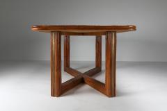 Gabriella Crespi Gabriella Crespi Style Rectangular Dining Table in Rattan 1970s - 1248756