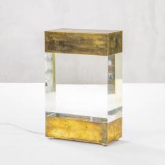 Gabriella Crespi Gabriella Crespi Table Lamp in Brass and Plexiglass 70s - 3426343