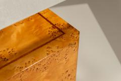 Gabriella Crespi Gabriella Crespi Table Lamp in Walnut Burl and Brass Italy 1970s - 4491676