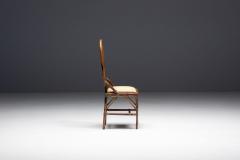 Gabriella Crespi High Back Bamboo And Brass Chair By Gabriella Crespi Italy 1970s - 4316934
