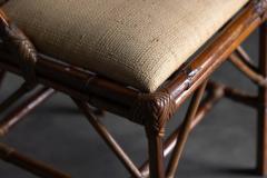Gabriella Crespi High Back Bamboo And Brass Chair By Gabriella Crespi Italy 1970s - 4316955