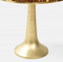 Gabriella Crespi Large Bamboo and Brass Fungo Table Lamp - 1930807