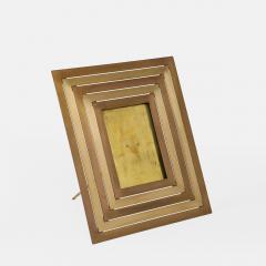 Gabriella Crespi Large Brass Rectangular Picture Frame - 4138318