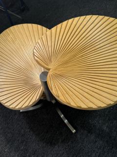 Gabriella Crespi MODERN TIERED PALM FROND TABLE IN THE MANNER OF GABRIELLA CRESPI - 4318262