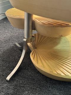 Gabriella Crespi MODERN TIERED PALM FROND TABLE IN THE MANNER OF GABRIELLA CRESPI - 4318263