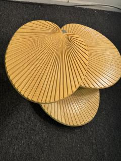 Gabriella Crespi MODERN TIERED PALM FROND TABLE IN THE MANNER OF GABRIELLA CRESPI - 4318266