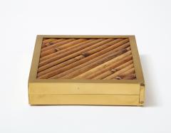 Gabriella Crespi Rare Signed Bamboo and Brass Box by Gabriella Crespi - 2597002
