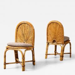 Gabriella Crespi Set of 8 Rising Sun Dining Chairs by Gabriella Crespi - 3315663