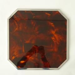 Gabriella Crespi Set of six faux tortoise lucite and chrome placemats - 3483874