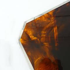 Gabriella Crespi Set of six faux tortoise lucite and chrome placemats - 3483876