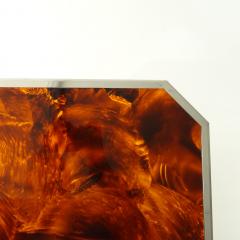 Gabriella Crespi Set of six faux tortoise lucite and chrome placemats - 3483878