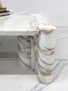 Gae Aulenti Gae Aulenti Jumbo Coffee Table Arabescato Marble Knoll 1960s - 4435303