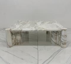 Gae Aulenti Gae Aulenti Jumbo Coffee Table Arabescato Marble Knoll 1960s - 4435309
