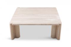 Gae Aulenti Gae Aulenti Jumbo Travertine Square Coffee Table 1965 - 843442
