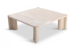 Gae Aulenti Gae Aulenti Jumbo Travertine Square Coffee Table 1965 - 843444