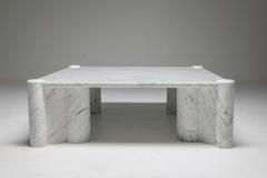 Gae Aulenti Gae Aulenti Jumbo coffee table in carrara white marble 1960s - 1638331