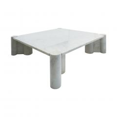 Gae Aulenti Gae Aulenti Mid Century Modern for Knoll Carrara Marble Italian Coffee Table - 1194799