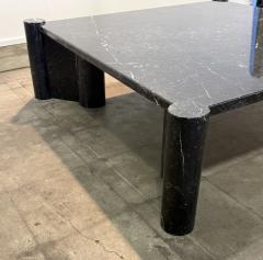 Gae Aulenti Gae Aulenti for Knoll Jumbo Black Marble Coffee Table Italy 1960s - 4557386