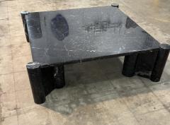 Gae Aulenti Gae Aulenti for Knoll Jumbo Black Marble Coffee Table Italy 1960s - 4557388
