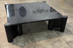 Gae Aulenti Gae Aulenti for Knoll Jumbo Black Marble Coffee Table Italy 1960s - 4557389