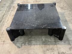 Gae Aulenti Gae Aulenti for Knoll Jumbo Black Marble Coffee Table Italy 1960s - 4557390