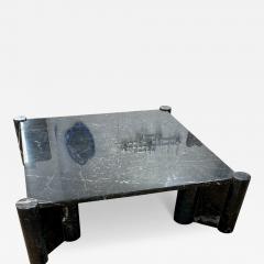 Gae Aulenti Gae Aulenti for Knoll Jumbo Black Marble Coffee Table Italy 1960s - 4559190