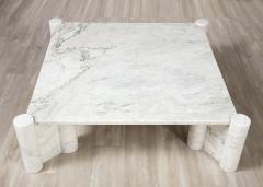 Gae Aulenti Gae Aulenti for Knoll Jumbo Carrara Marble Coffee Table Italy circa 1964 - 3362309