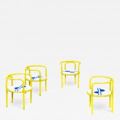 Gae Aulenti Gae Aulenti for Poltronova Set of Four Chairs mod Locus Solus - 3490725
