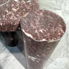 Gae Aulenti Gae Aulenti jumbo Coffee table for Knoll Rosso Verona marble - 4287020