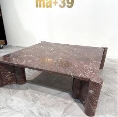 Gae Aulenti Gae Aulenti jumbo Coffee table for Knoll Rosso Verona marble - 4287021