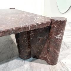 Gae Aulenti Gae Aulenti jumbo Coffee table for Knoll Rosso Verona marble - 4287022
