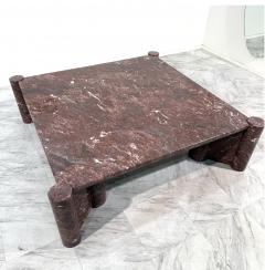 Gae Aulenti Gae Aulenti jumbo Coffee table for Knoll Rosso Verona marble - 4287027