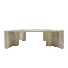 Gae Aulenti Jumbo Marble Italian Coffee Table Designed by Gae Aulenti For Knoll 1960s - 3071008