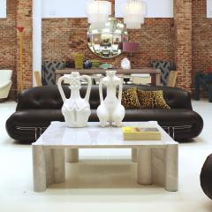 Gae Aulenti Jumbo Marble Italian Coffee Table Designed by Gae Aulenti For Knoll 1960s - 3071016