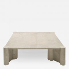 Gae Aulenti Jumbo Marble Italian Coffee Table Designed by Gae Aulenti For Knoll 1960s - 3074639