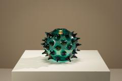 Gae Aulenti Riccio Vase by Gae Aulenti in Green for Venini Italy 2006 - 4618002