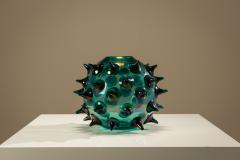 Gae Aulenti Riccio Vase by Gae Aulenti in Green for Venini Italy 2006 - 4623754