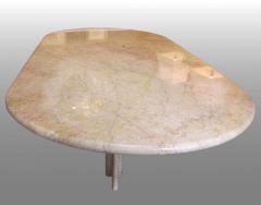 Gae Aulenti Sculptural table in clear Rosso marble by Gae Aulenti - 917676