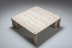 Gae Aulenti Travertine coffee table Jumbo by Gae Aulenti 1970s - 1440594