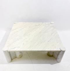 Gae Aulenti White Carrara Marble Coffee Table by Gae Aulenti for Knoll Inc - 2907355