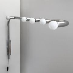 Gaetano Missaglia Gaetano Missaglia Style Sculptural Chrome Swing Arm Wall Sconce - 891032